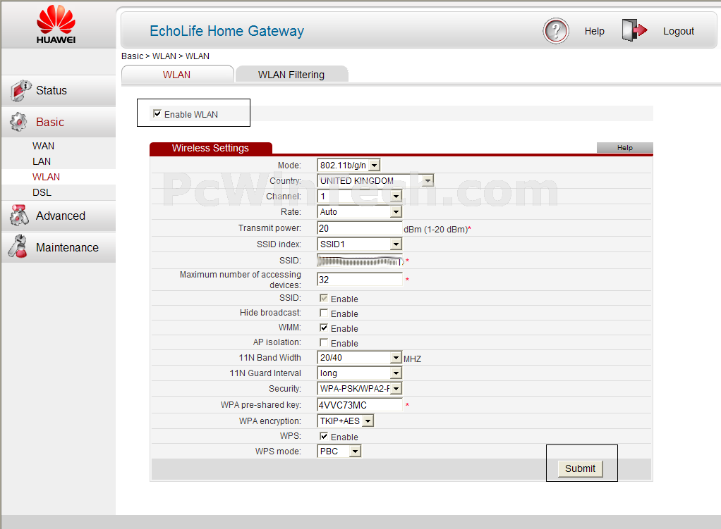Huawei Router Configuration Interface 6