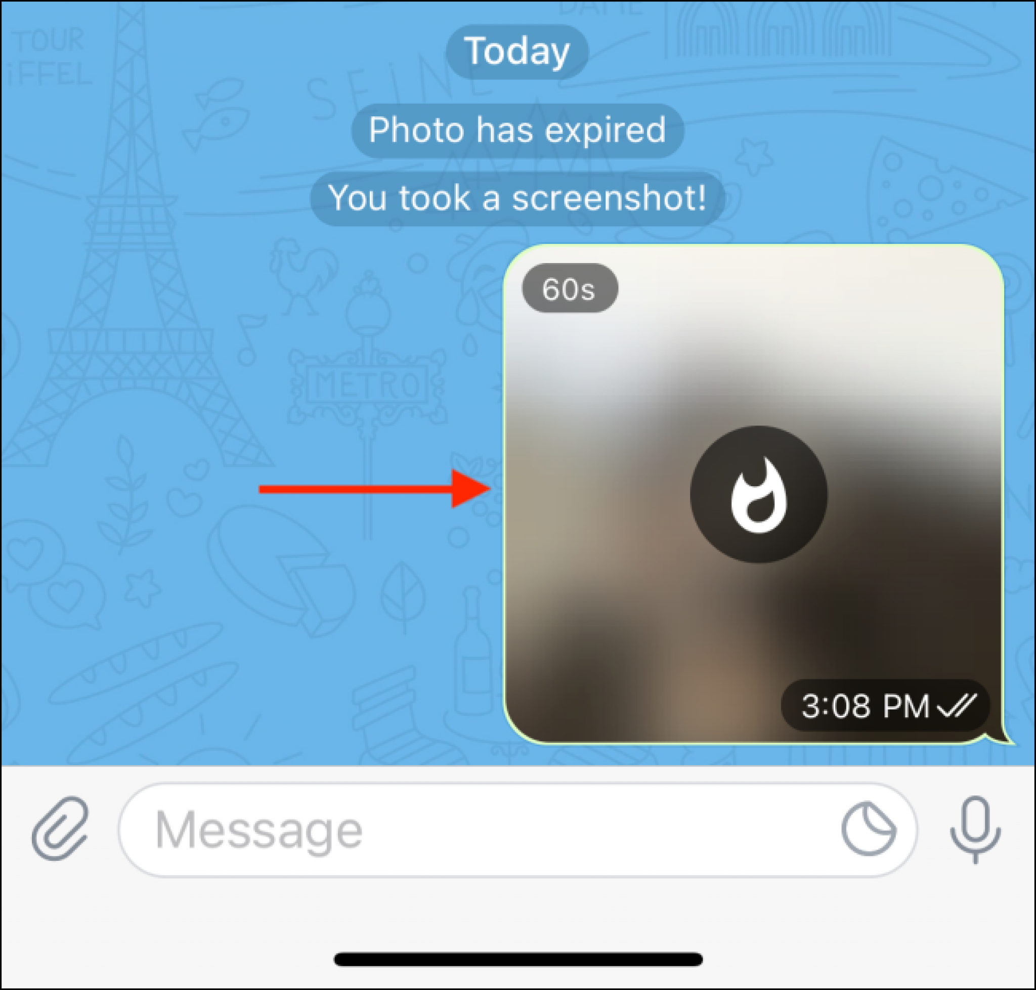Как сделать исчезающее фото в телеграм на айфоне