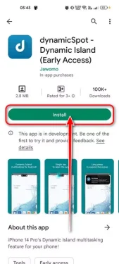 تنزيل وتثبيت تطبيق DynamicSpot على هاتف اندرويد الذكي من متجر جوجل بلاي